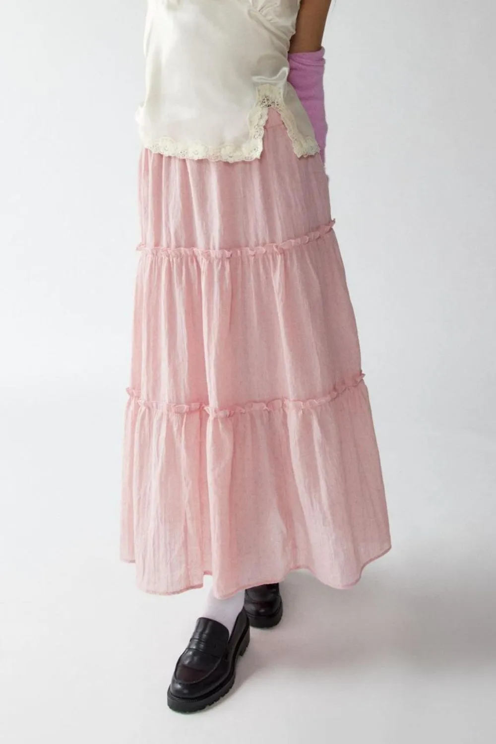 Frill Elastic Skirt