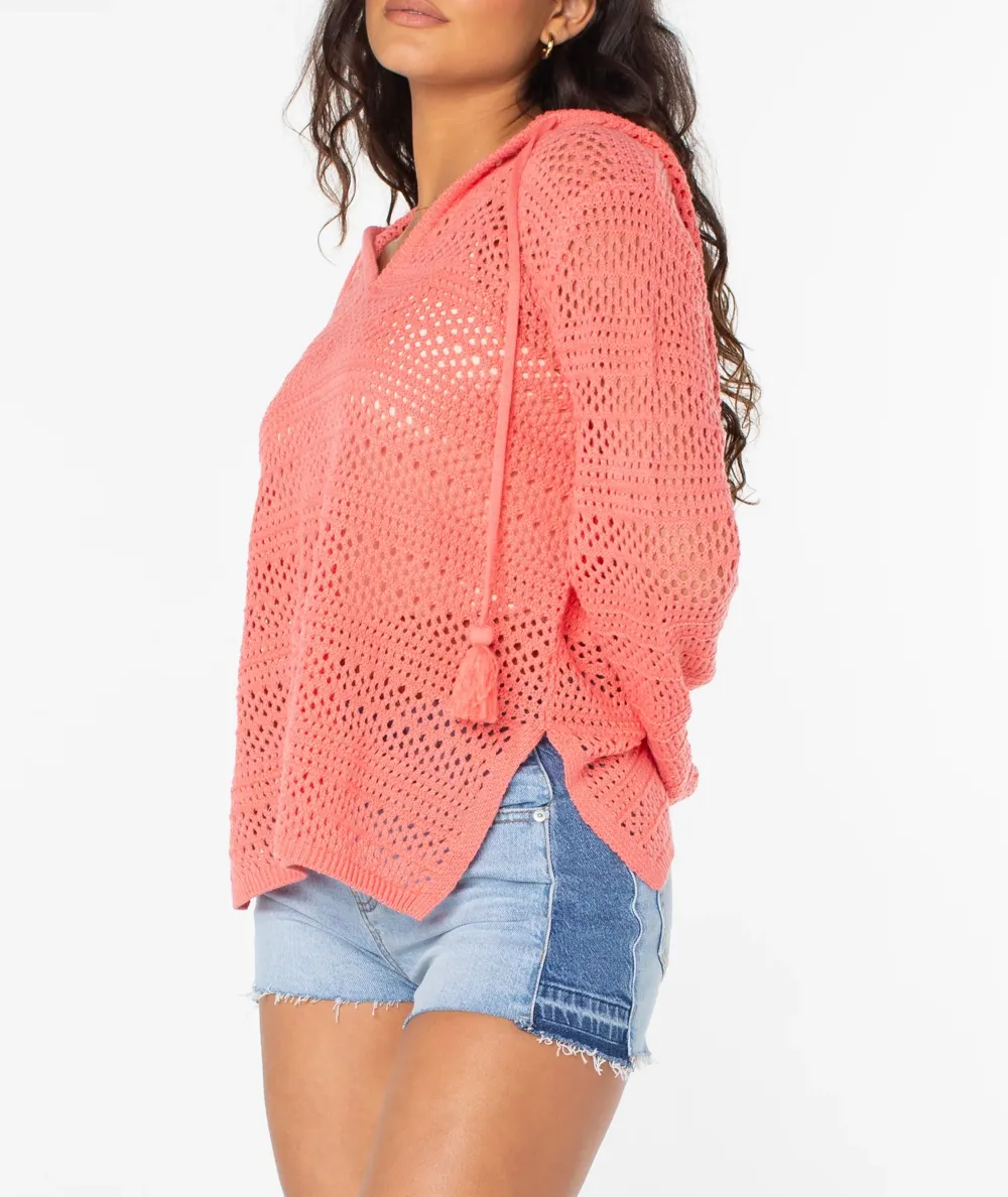 Knitted Sweater With Split Hem