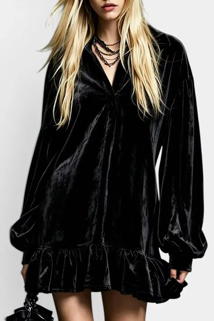 Velvet Mini Dress