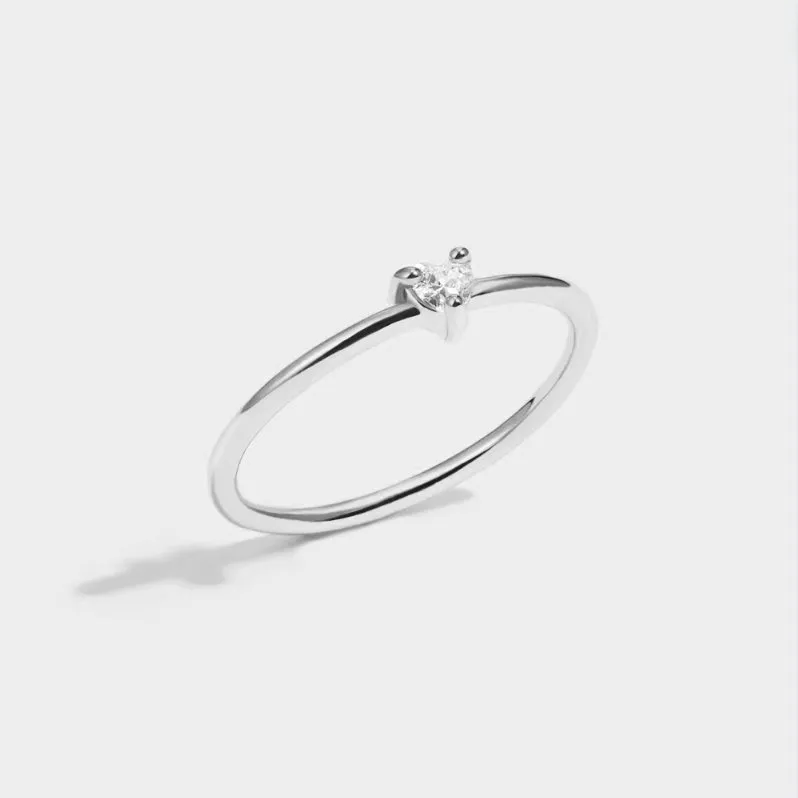 Modern Heart Ring