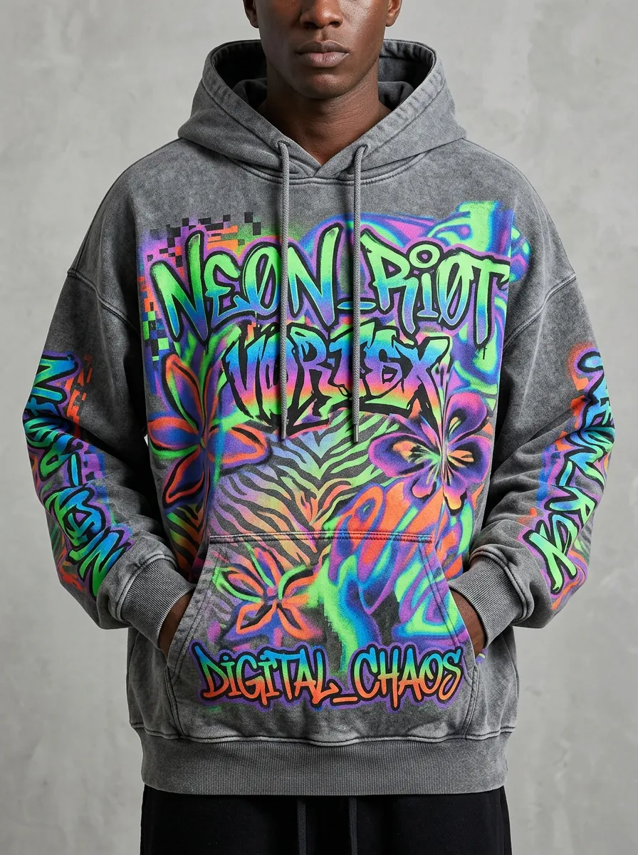 Unisex Streetwear Abstract Hoodie