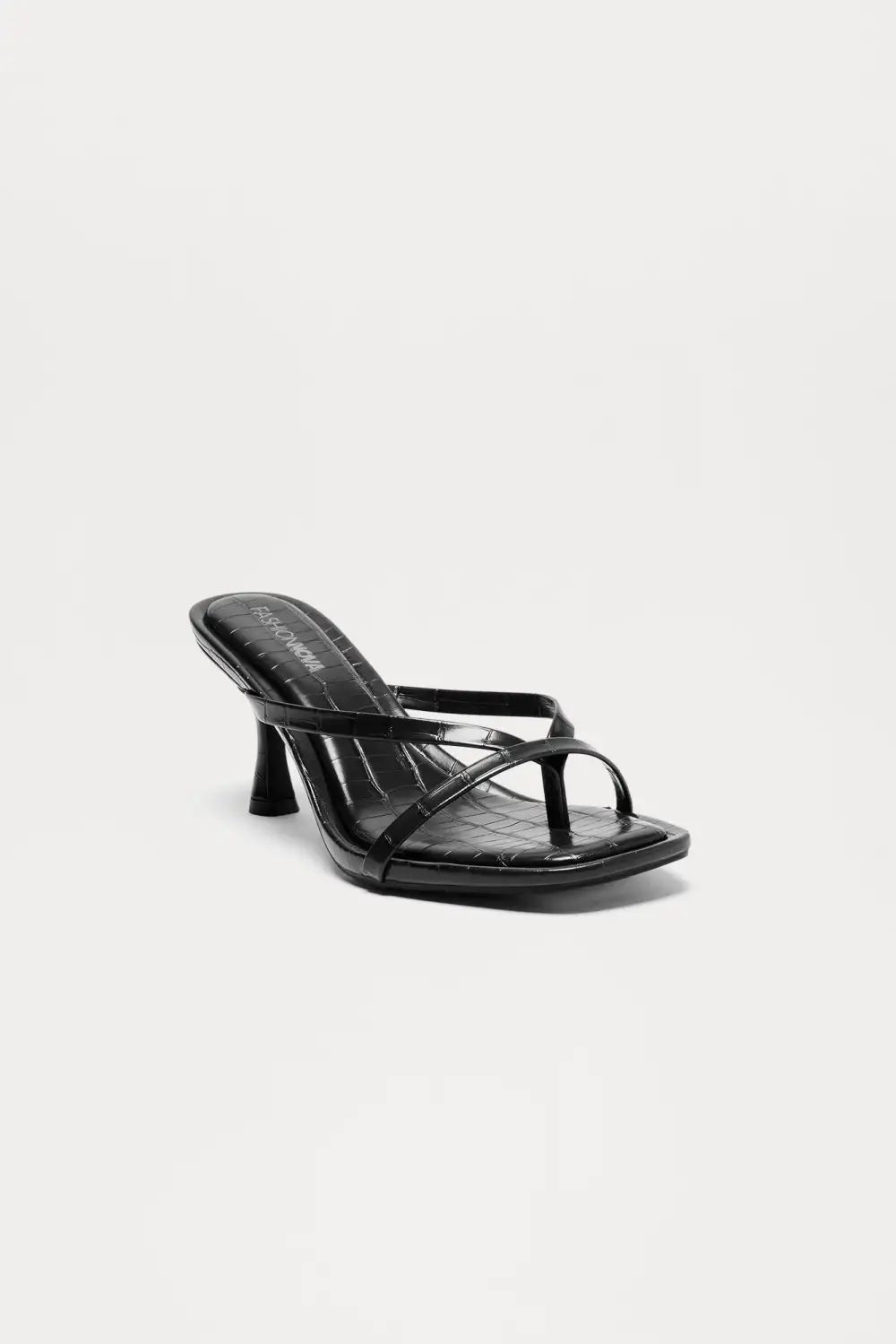 Panama Thong Mules - Black/Black