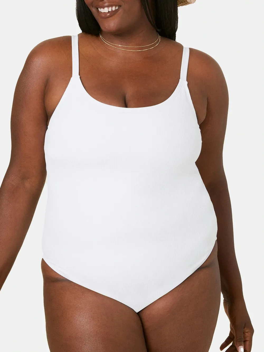 Low Neck Sunscreen Swimsuit