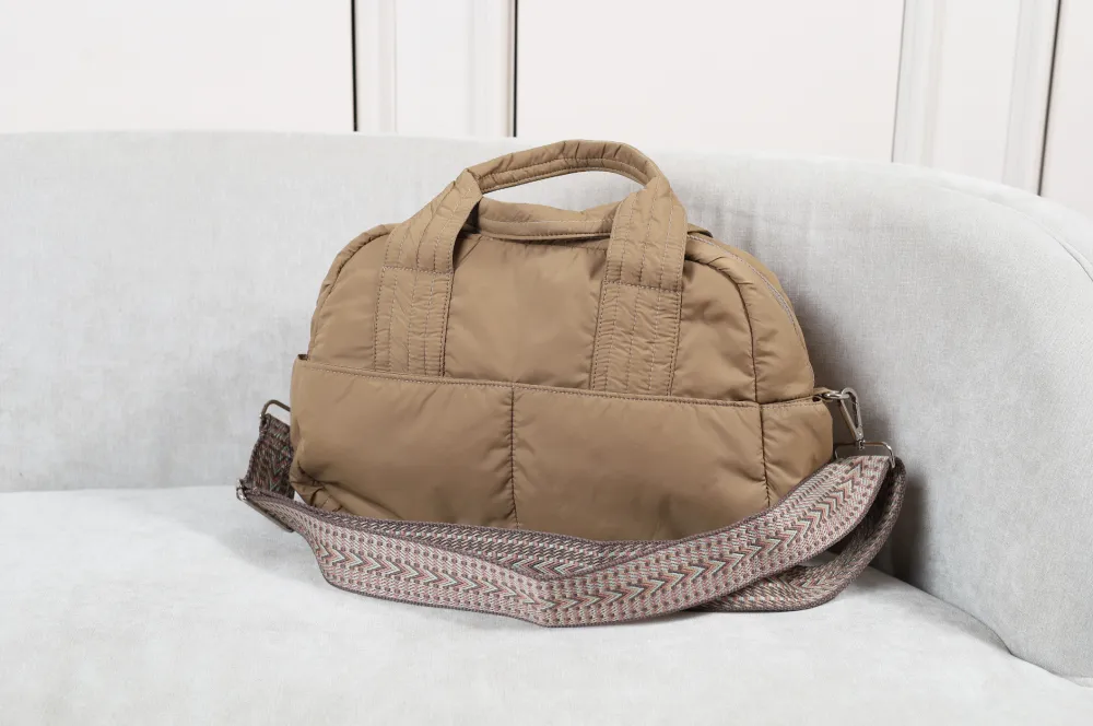 Fluffy Duffle Bag with Strap (Small)