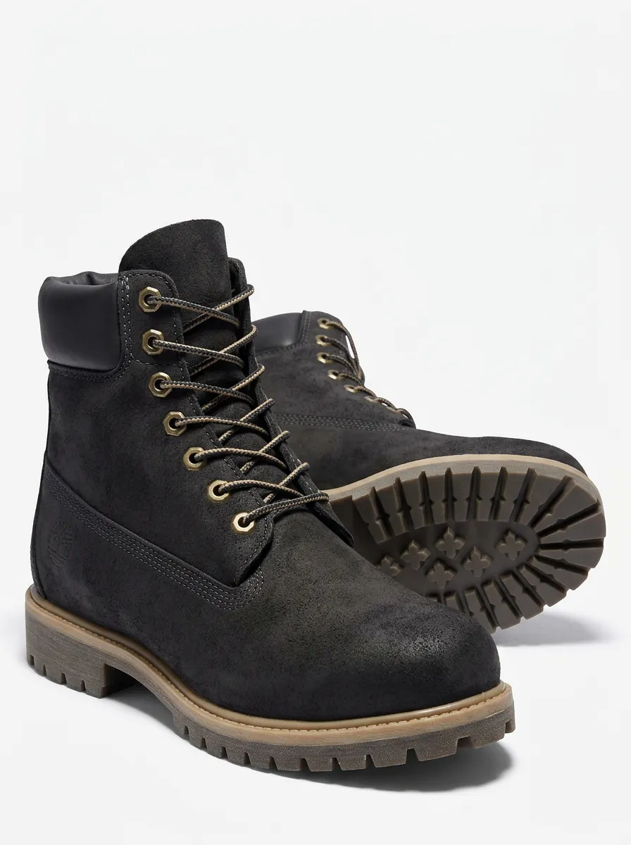 Unisex Suede Leather Lace-Up Work Boots