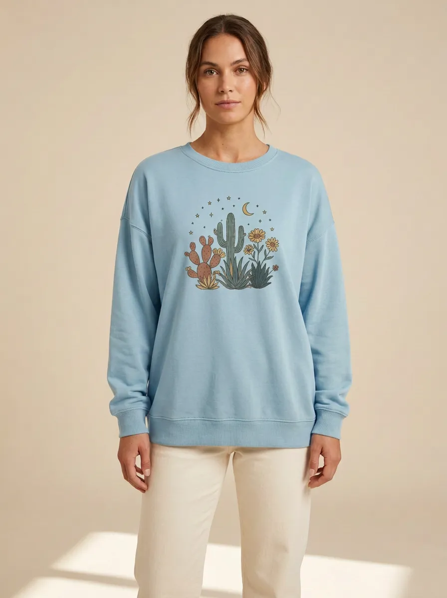 Women's Graphic Crew-Neck Sweatshirt
