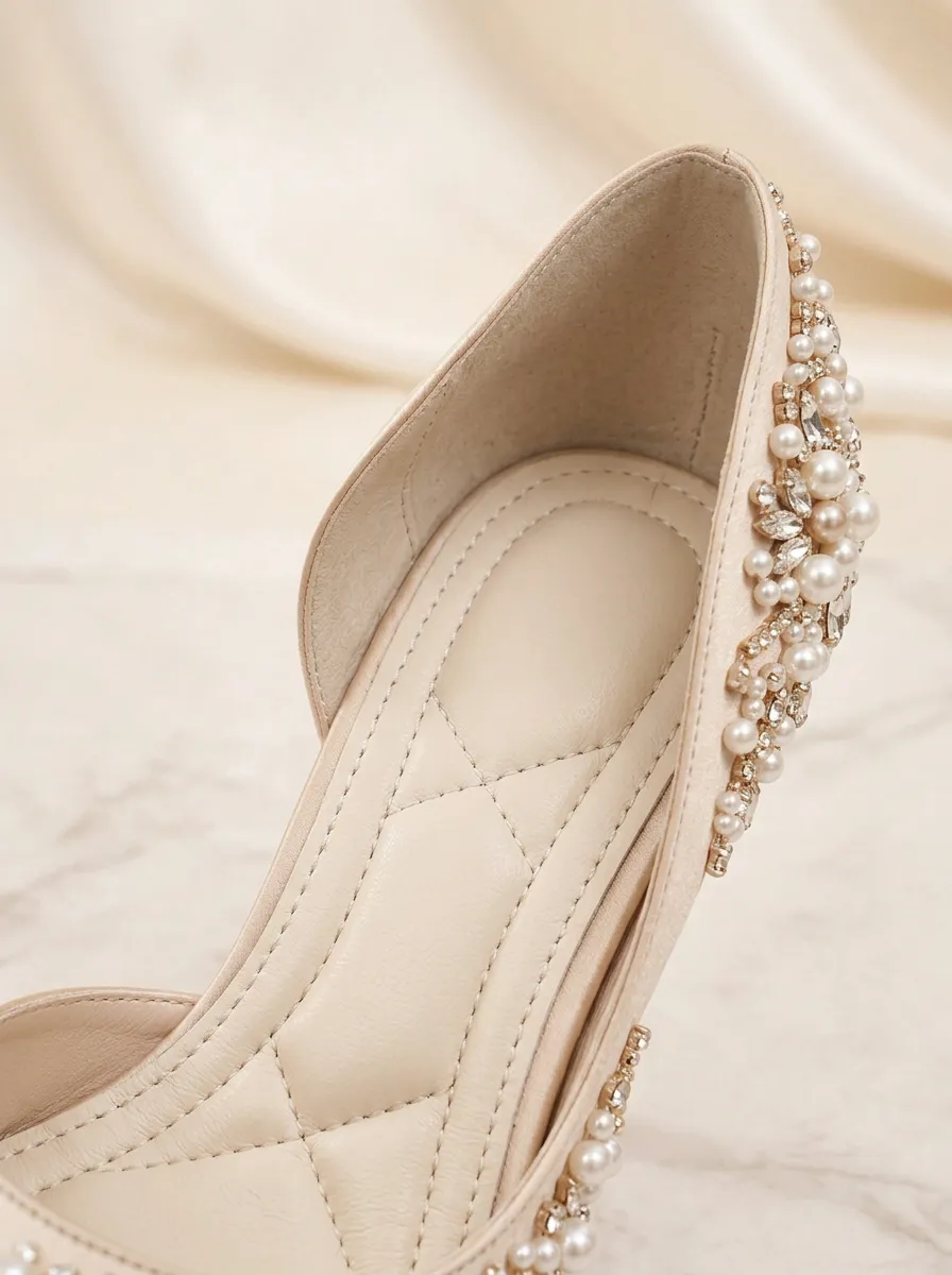Rhinestone Pearl Women's Formal High Heels