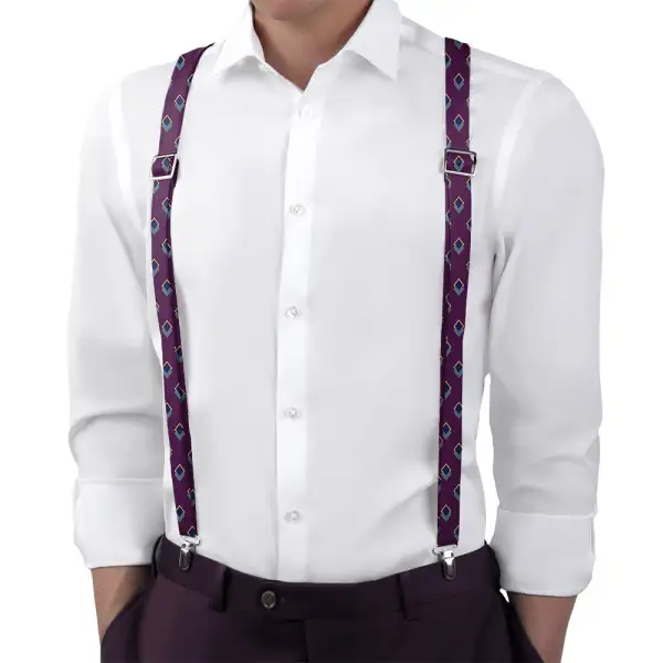 Simon Geometric Pattern Suspenders
