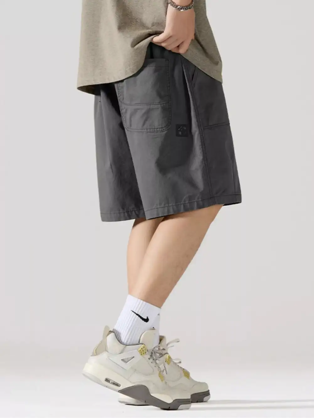 Cargo Drawstring Shorts