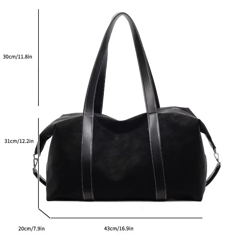Vintage Aesthetic: Classic Suede Retro-Style Shoulder Bag
