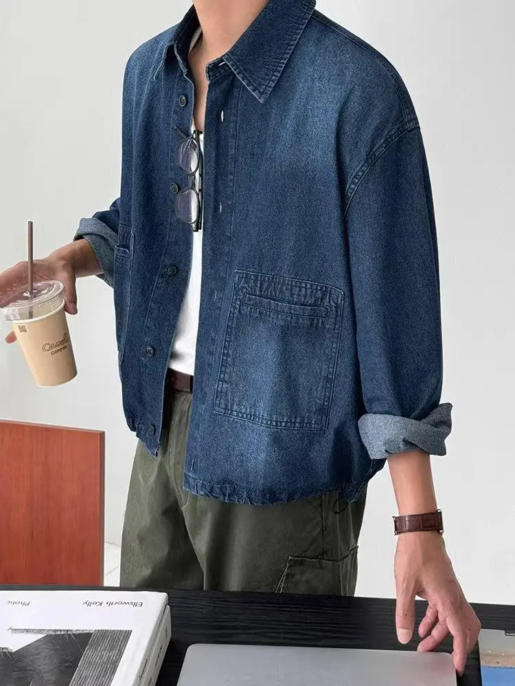 Washed Two-Pocket Denim Shirt