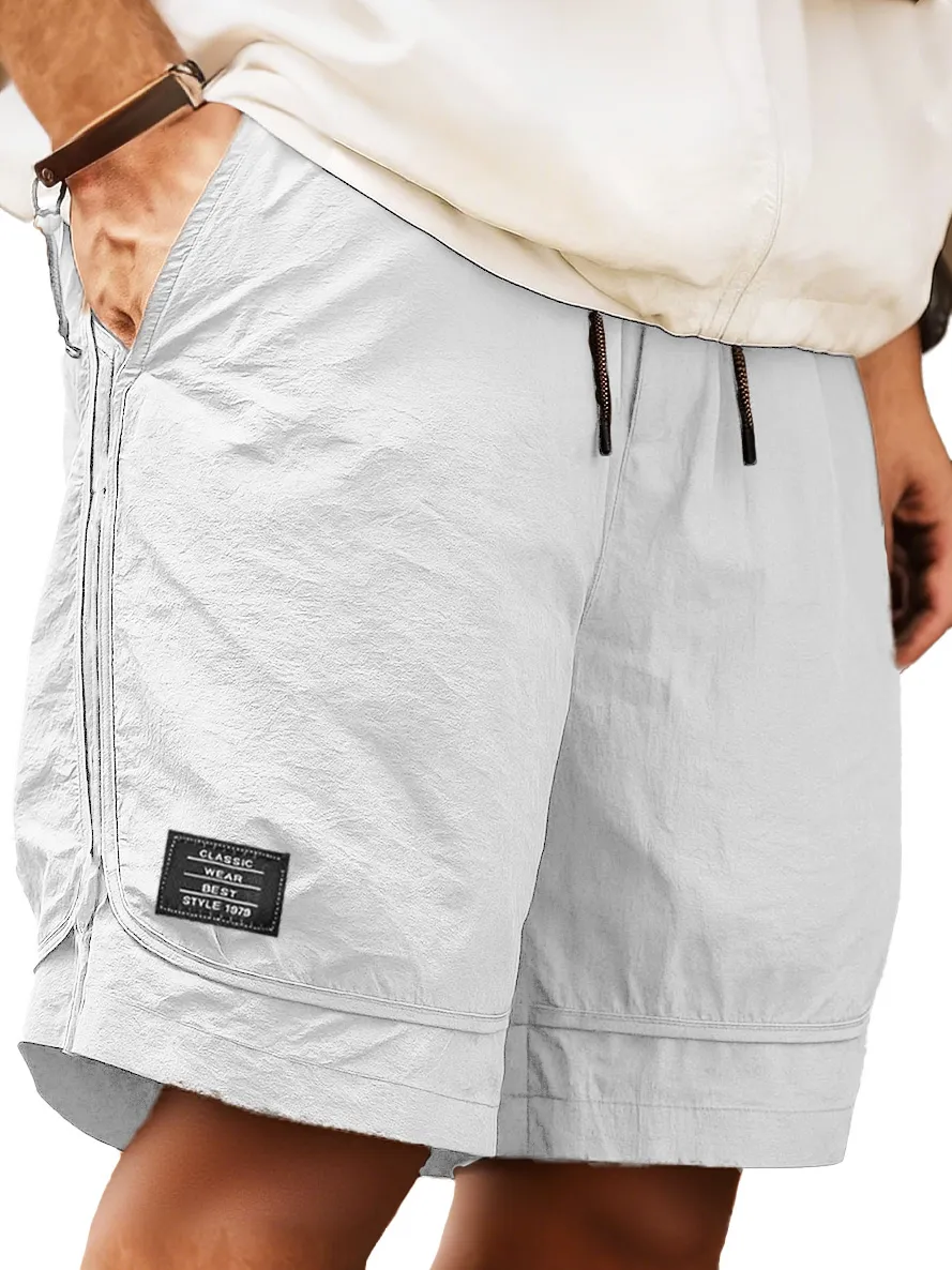 Pocket Drawstring Pull On Shorts
