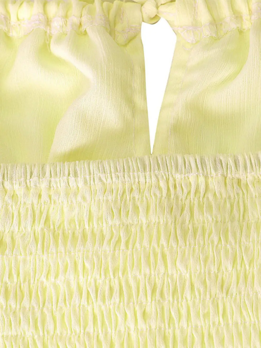 Tie Front Smocked Coordinated Set