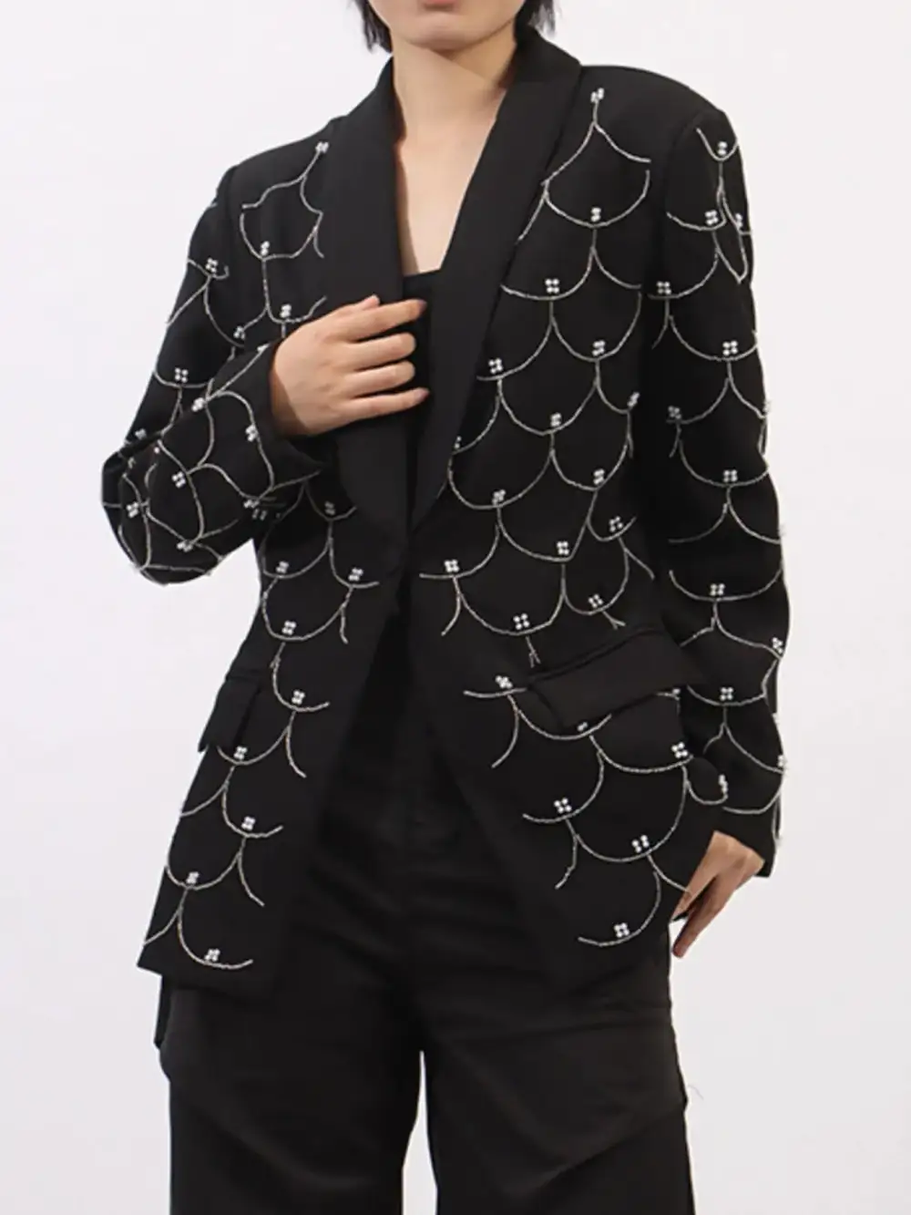 Polished Refined Long-Sleeve Blazer