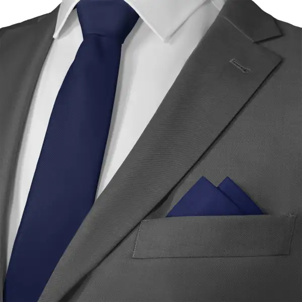 Crisp Sleek Solid Pocket Square