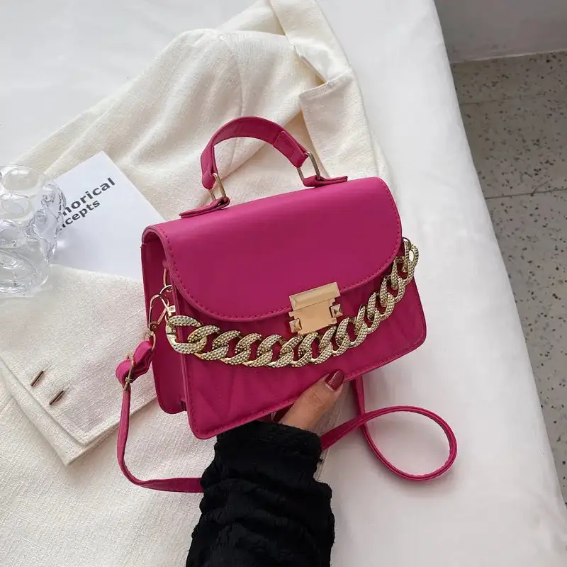 Evening Statement: Designer Chain-Detail Handbag