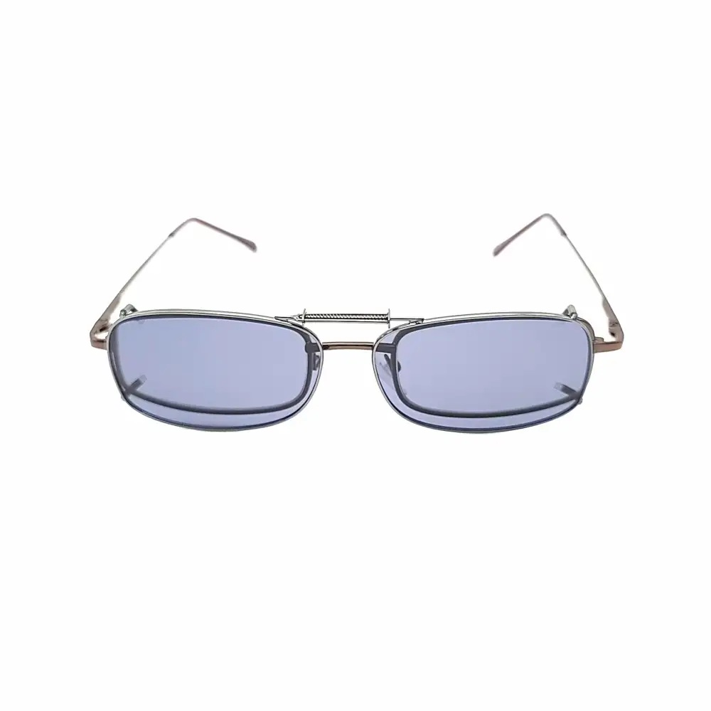 51mm Rectangular Polarized Clip-On Sunglasses