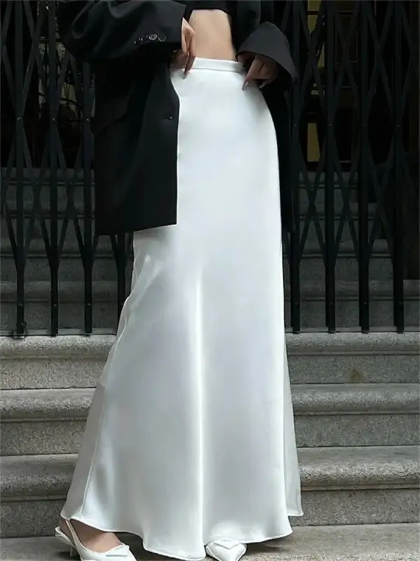 Satin Maxi Skirt