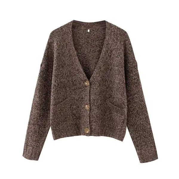 Checkered Button Front Collared Outerwear Coat