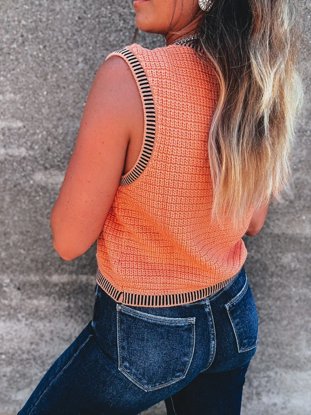 Casual Denim Sleeveless Vest Top