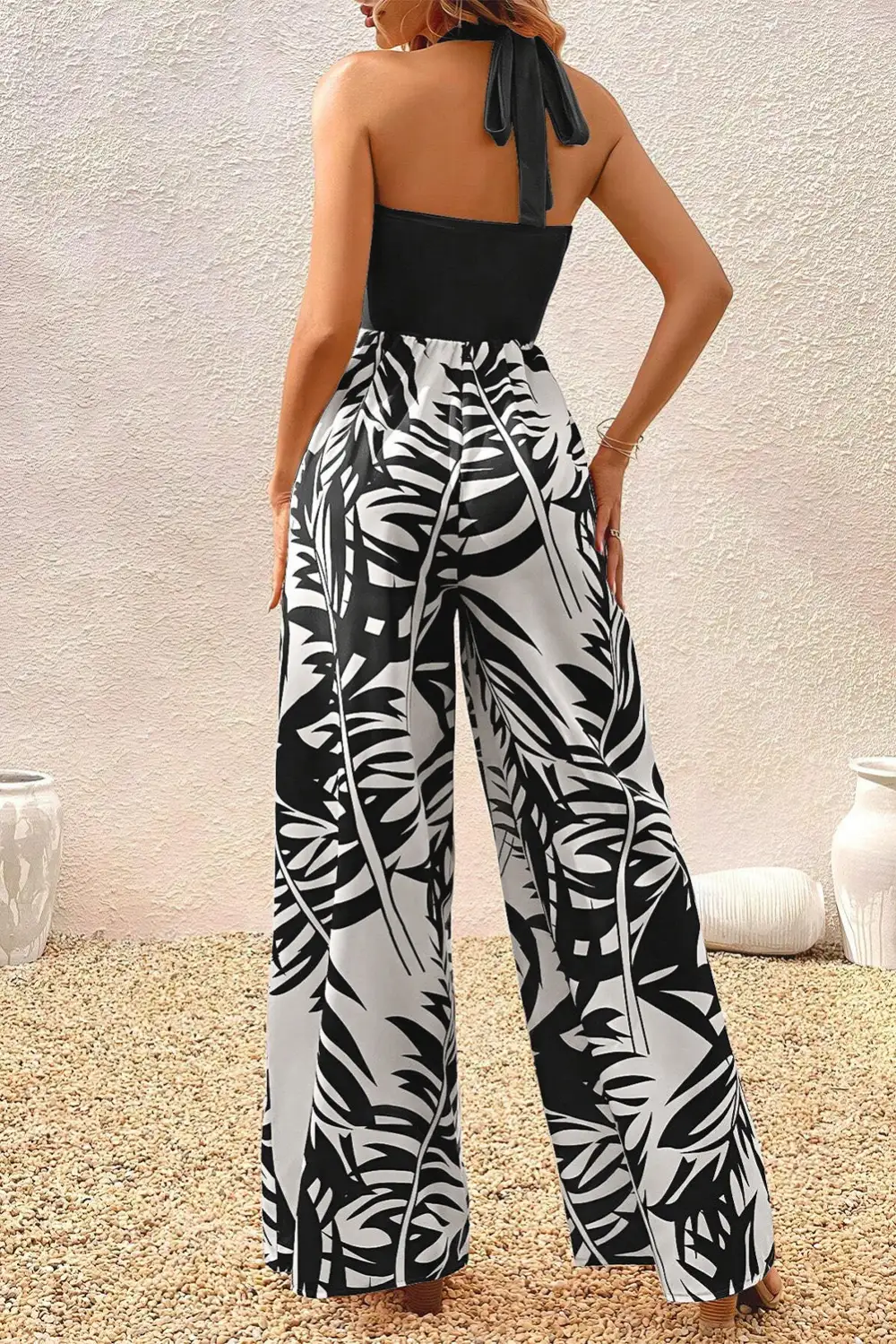 Halter Wide Leg Jumpsuit