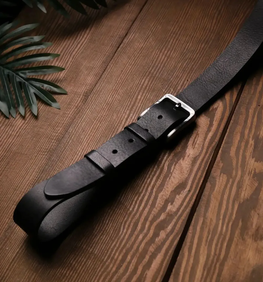 Classic Leather Dress Waist Belt