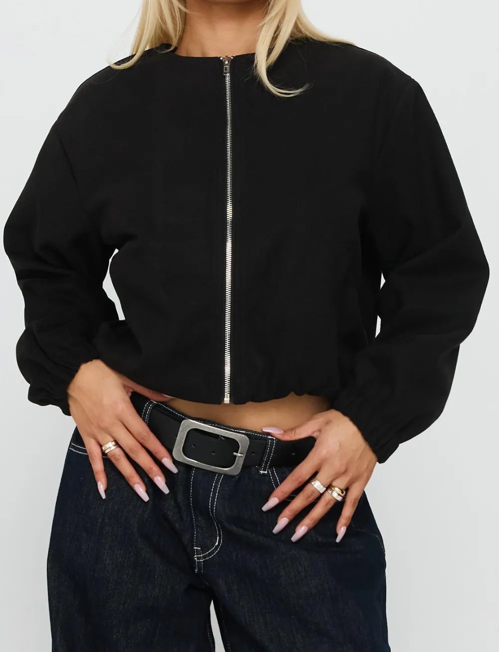 Women’s Easy Layer Faux Suede Bomber Jacket