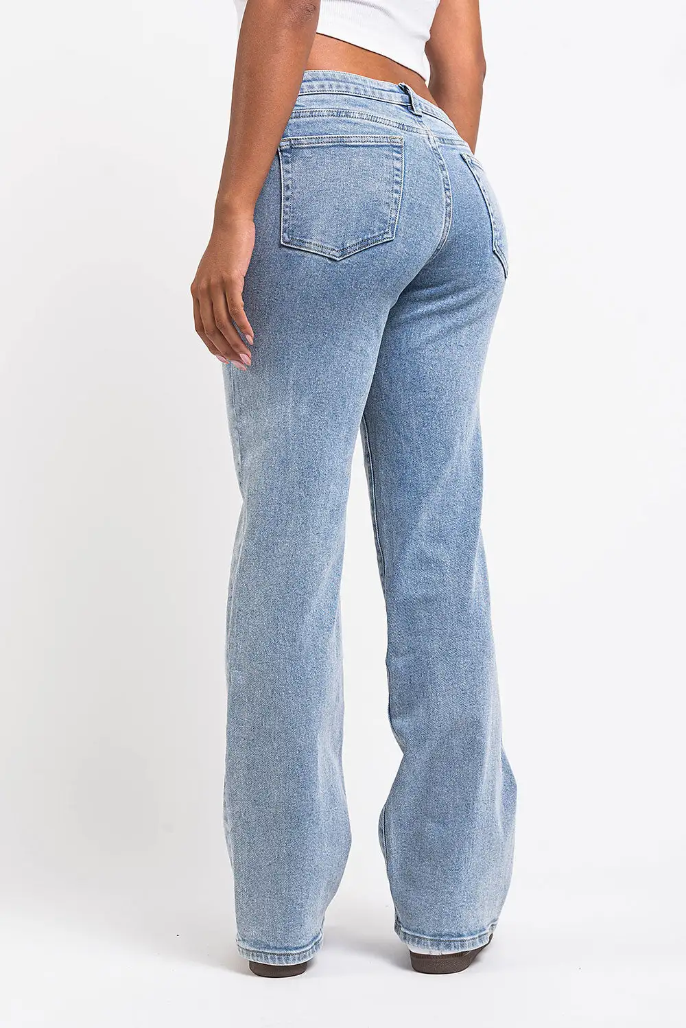Daytime Low Rise Straight Leg Jeans