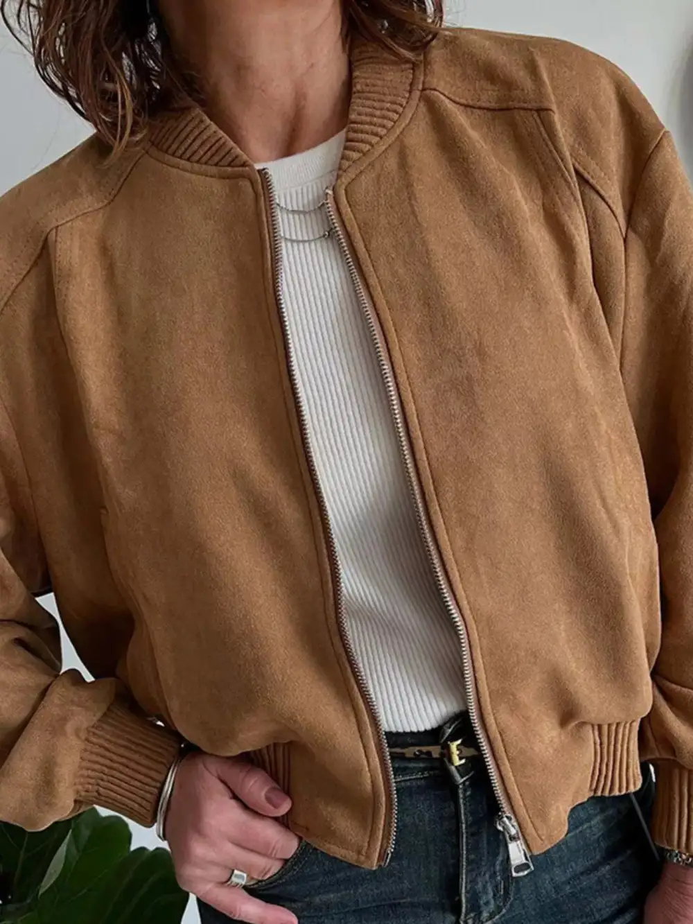 Streamlined Refined Zip-Up Jacket