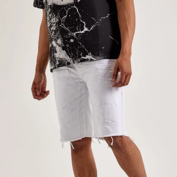 Weekend Distressed Denim Shorts