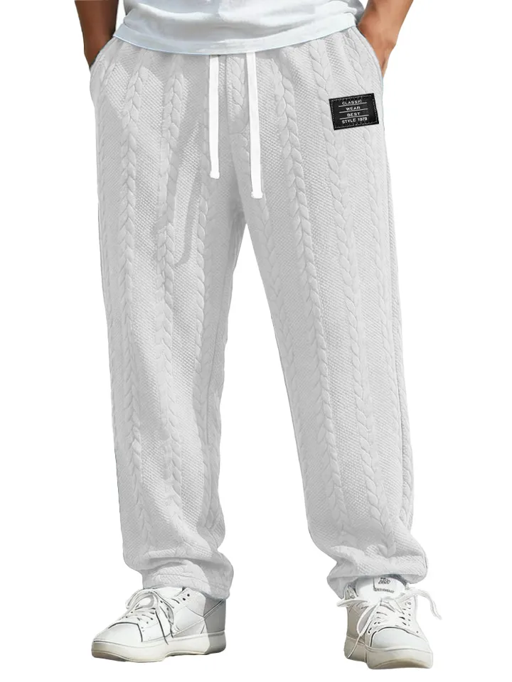 Jacquard Pocket Relaxed Trousers