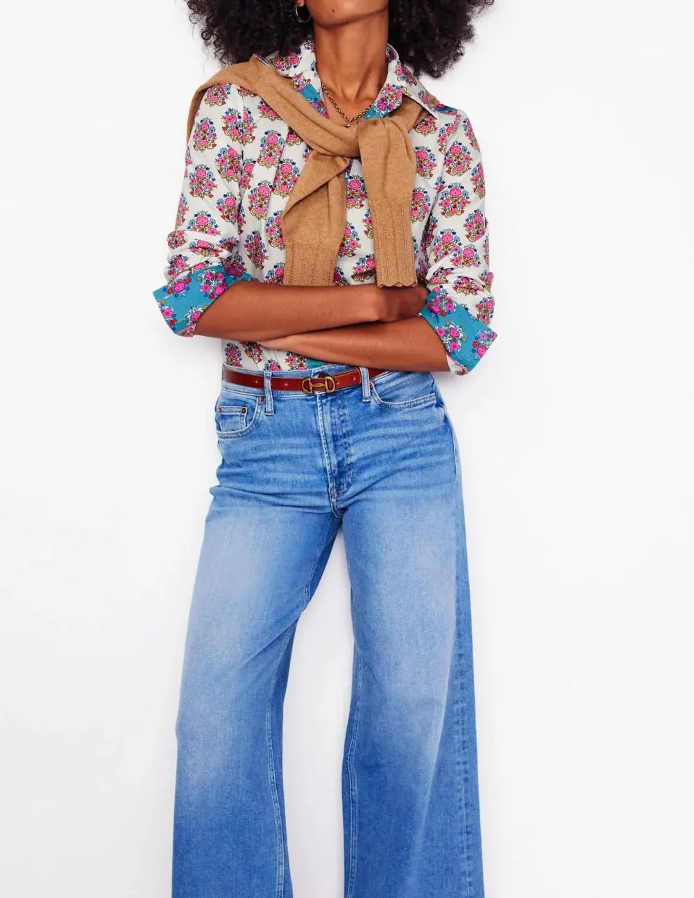 Retro Prints Cotton Shirt