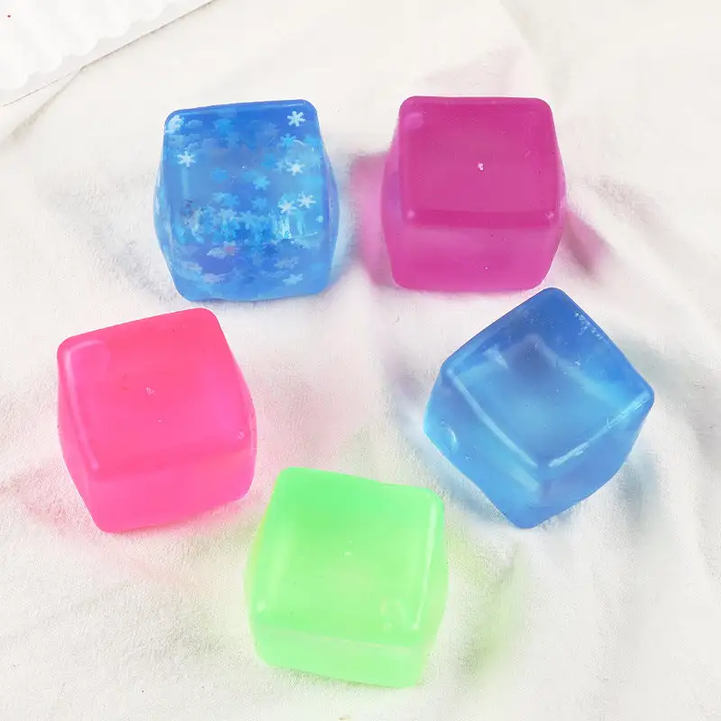 Slow Rebound Malt Sugar Ice Cube Squishy Stress Relief