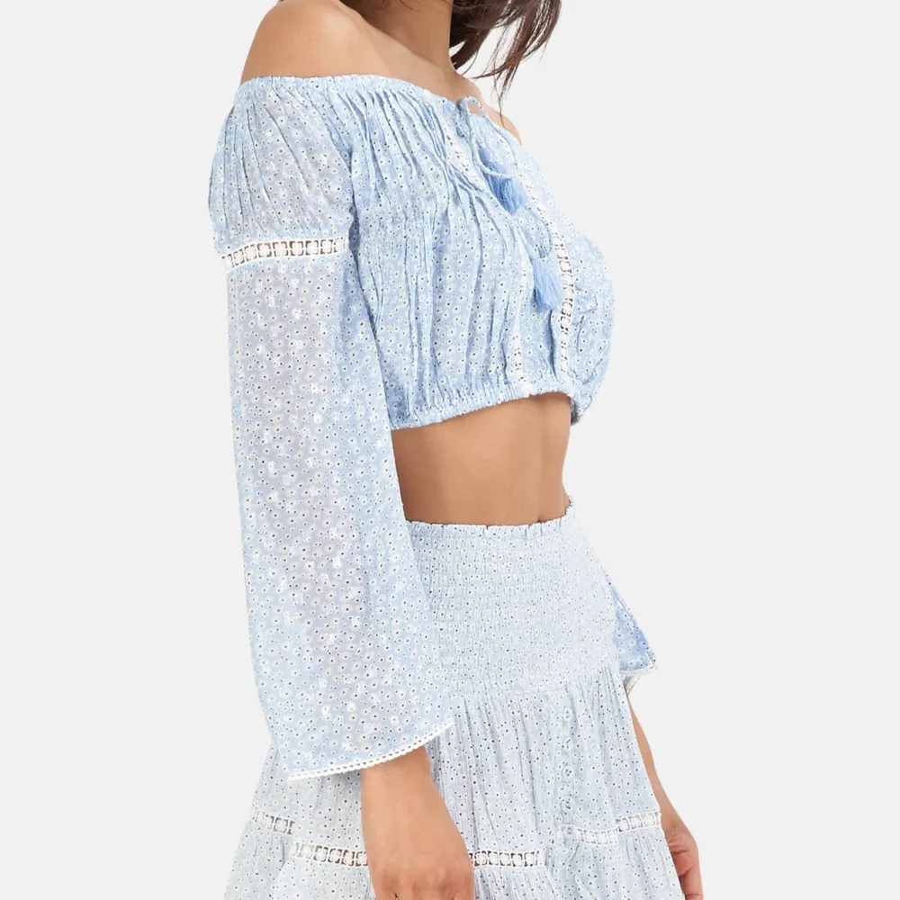 Classic Floral Cropped Tank Top