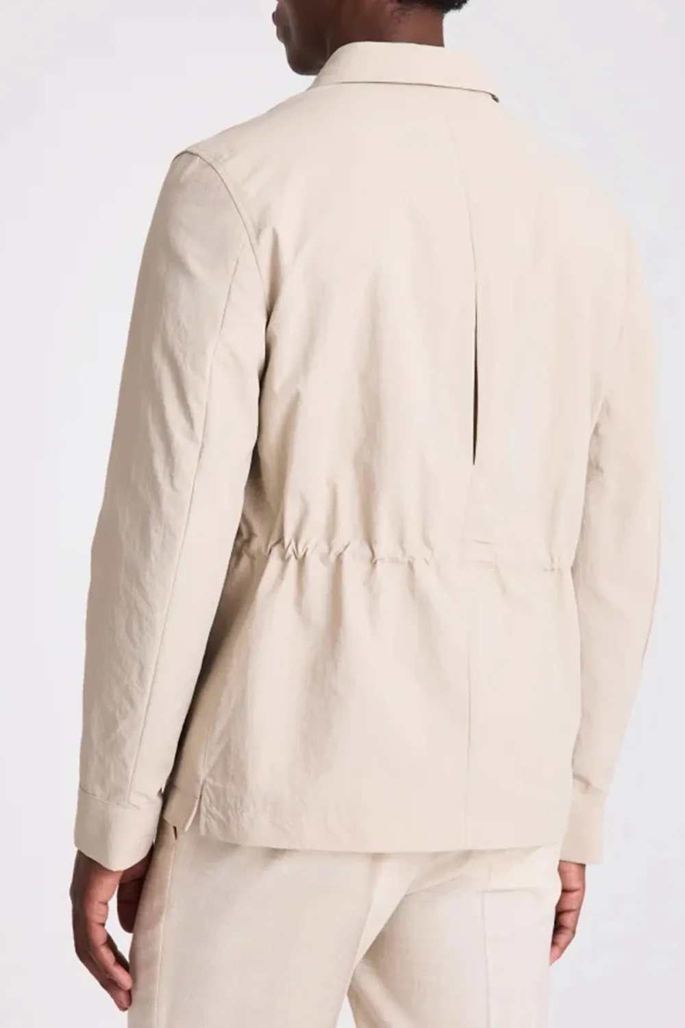 Sleek Taupe Men's Outdoor Jacket