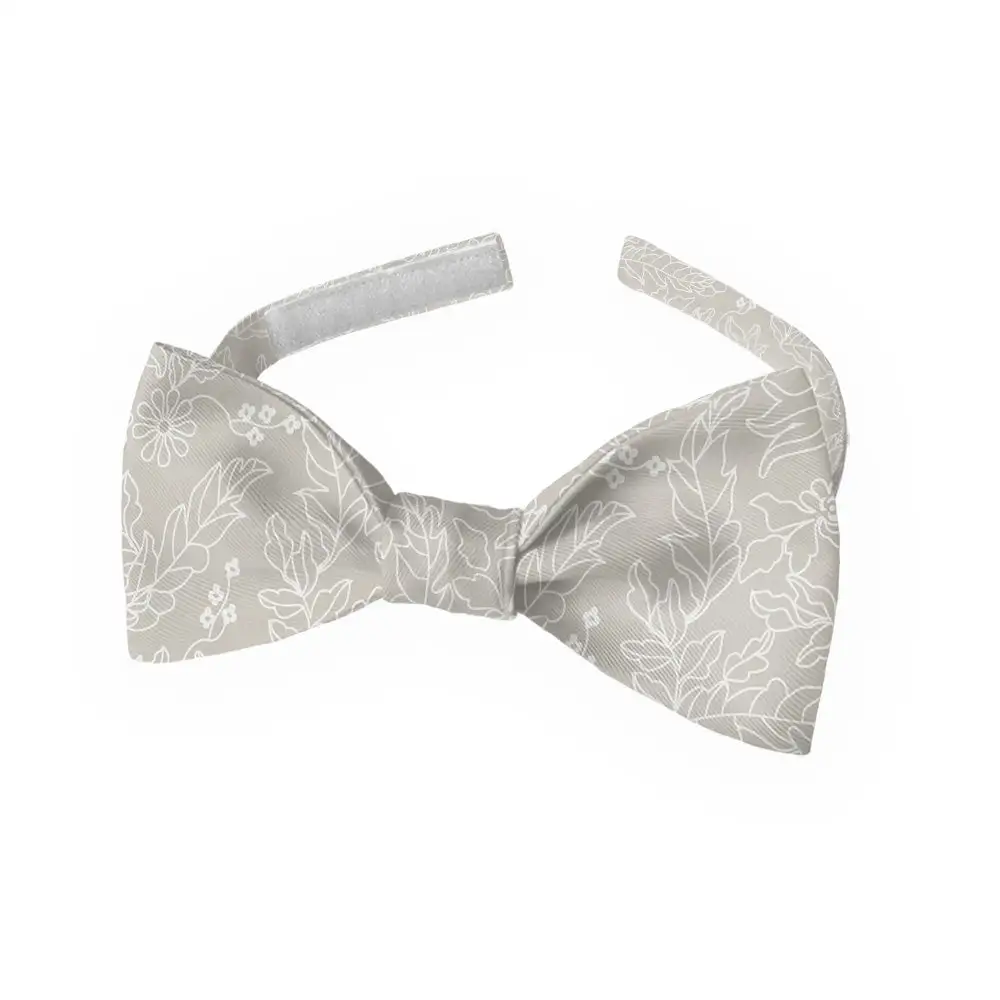 Lacey Floral Motif Bow Tie