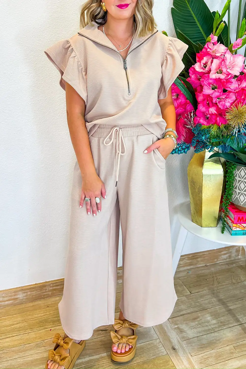 Sleeve Pants Soft Pants Lounge Set Shape