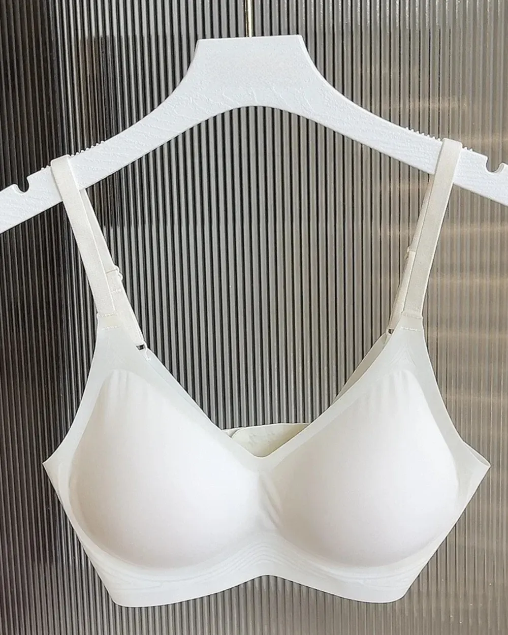 Seamless Soft Cup Bra with Slim Straps