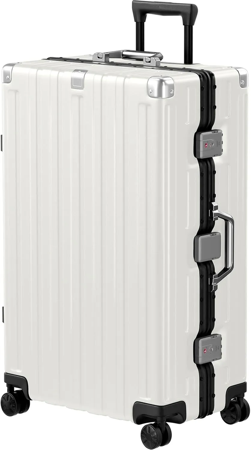 Zipperless Aluminum-Frame Hardshell Spinner Suitcase