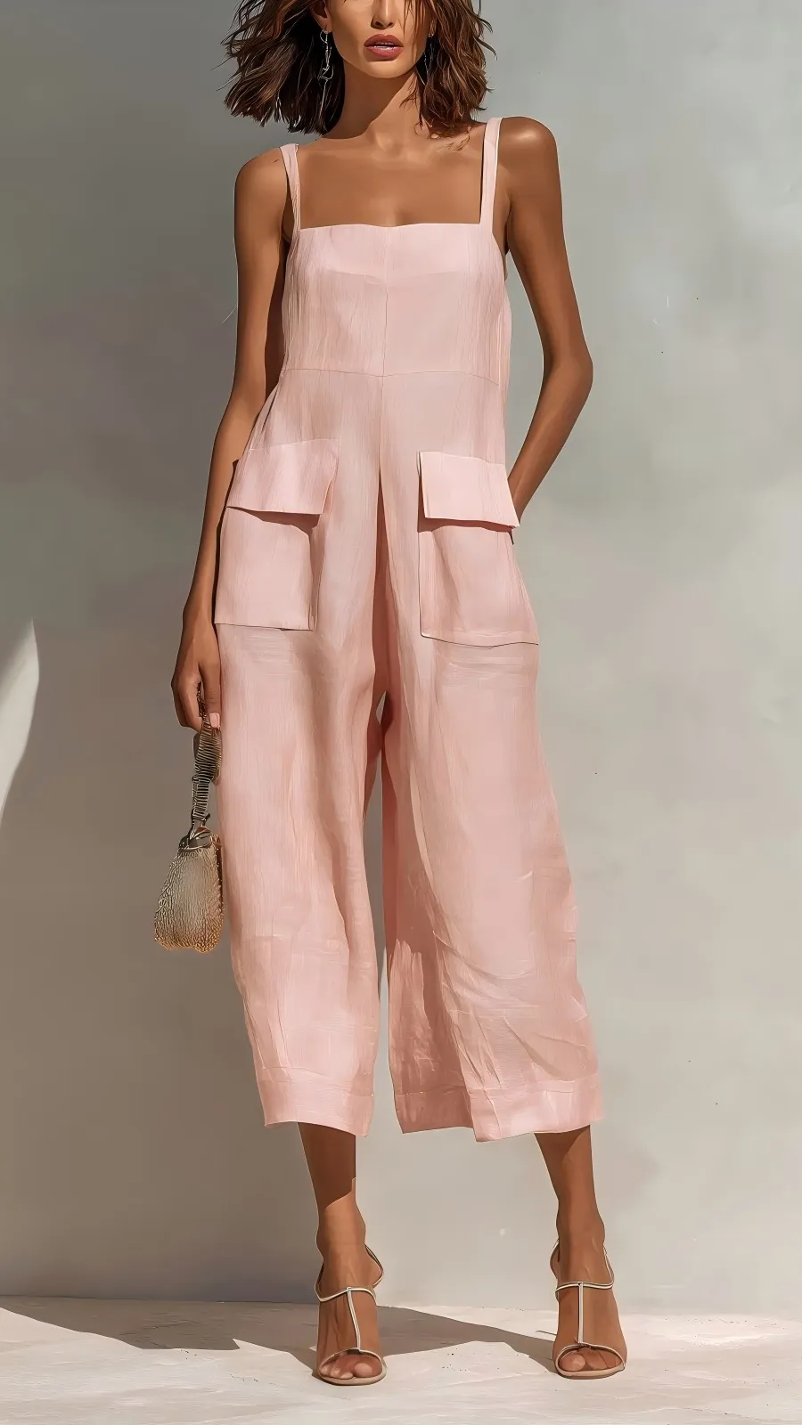 Pintuck Detail Jumpsuit