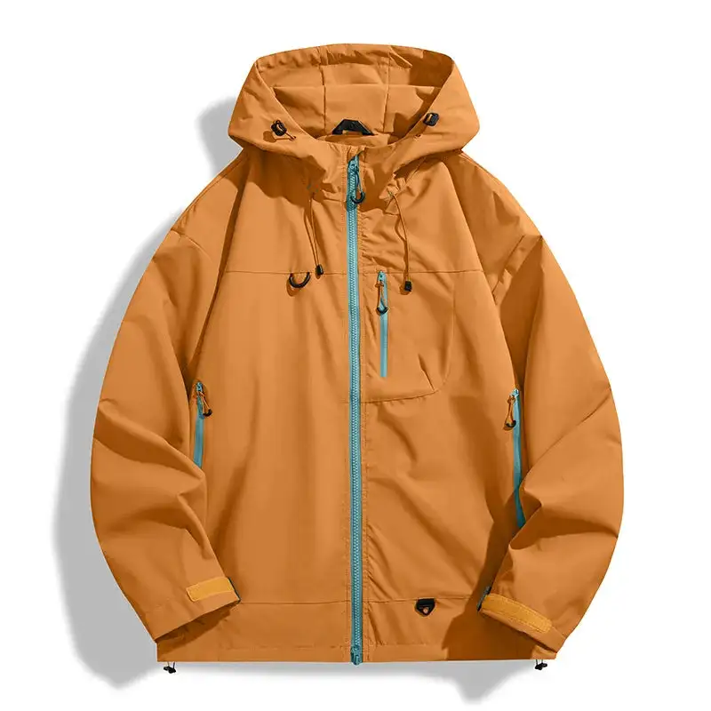 Hooded Zip Front Hiking Jacket