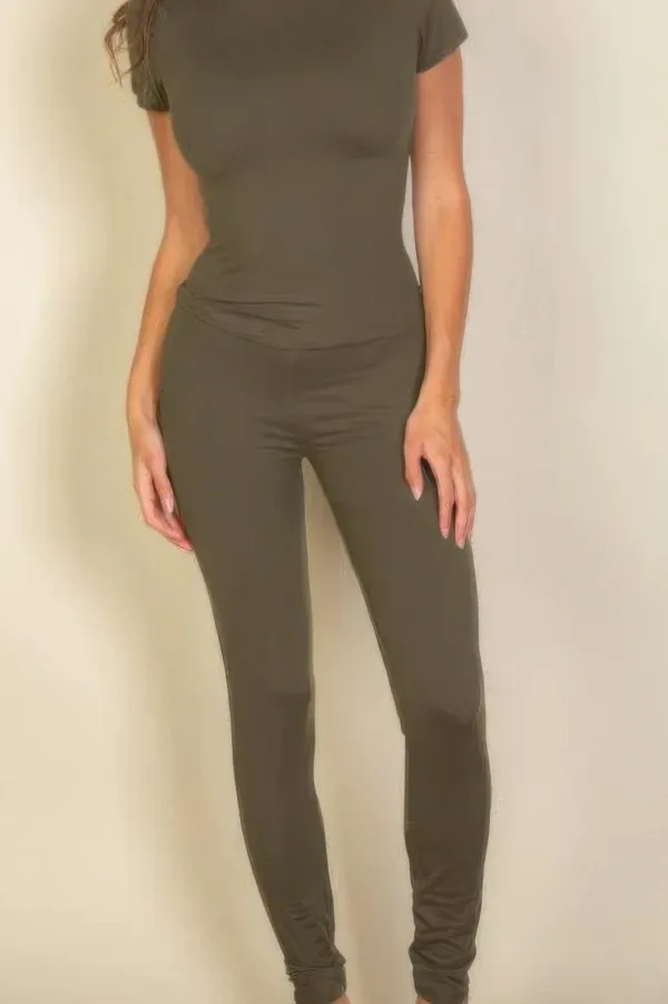 Versatile Basic Solid Leggings
