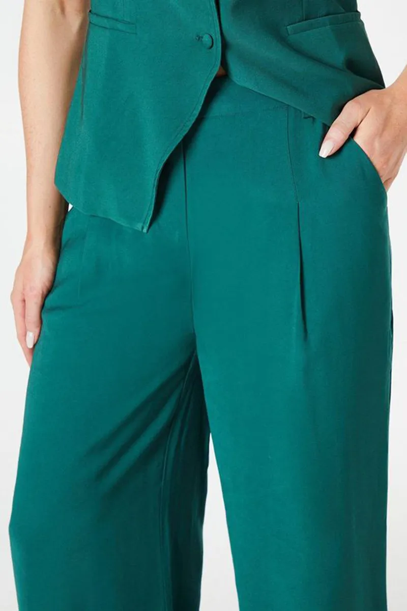 Casual Style Tailored Wide Leg Trouser
