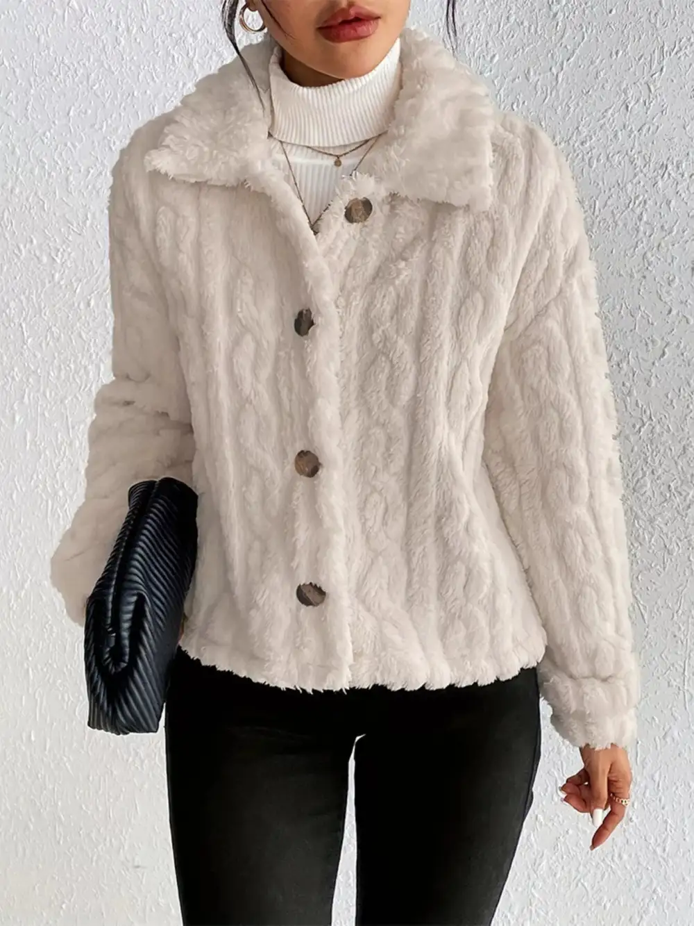 Cozy Fleece Button-up Outerwear
