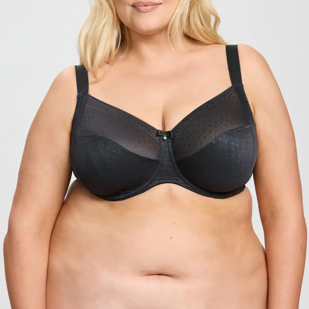Women's Full Coverage Underwire Seamless Lined Cup Mesh Bra