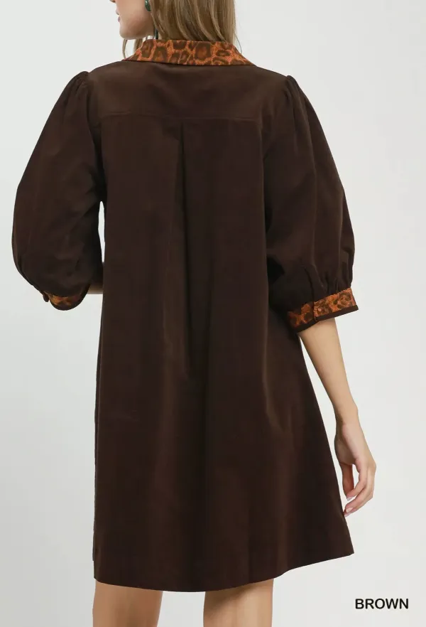 V-Neck Shift Dress