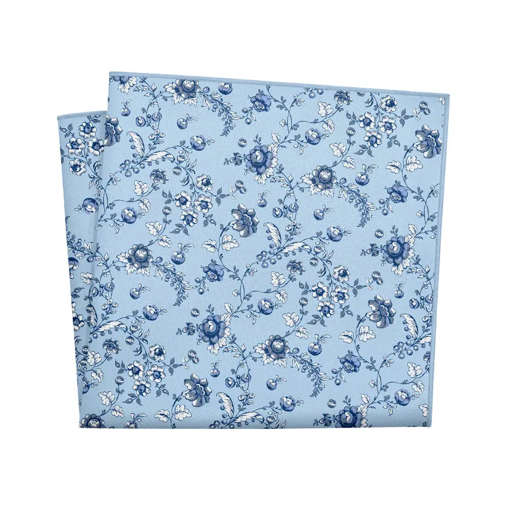 Refined Tailored Floral Pocket Square
