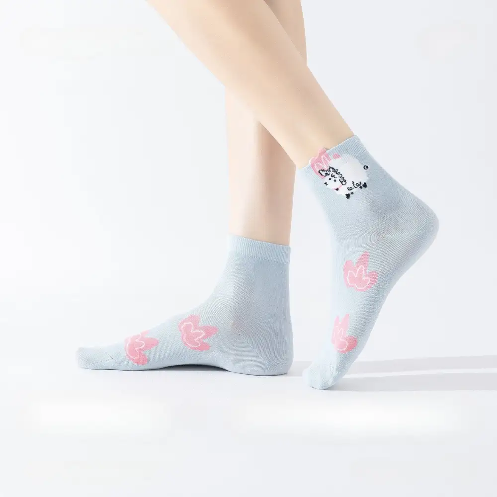 Pop-Up Animal Ear Crew Socks