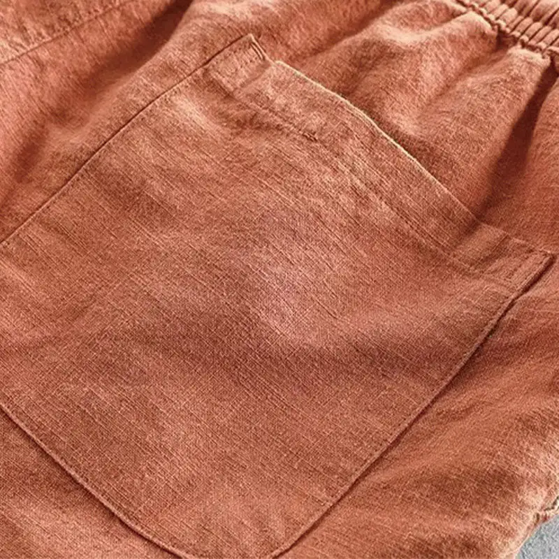 Drawstring Elastic Waist Shorts
