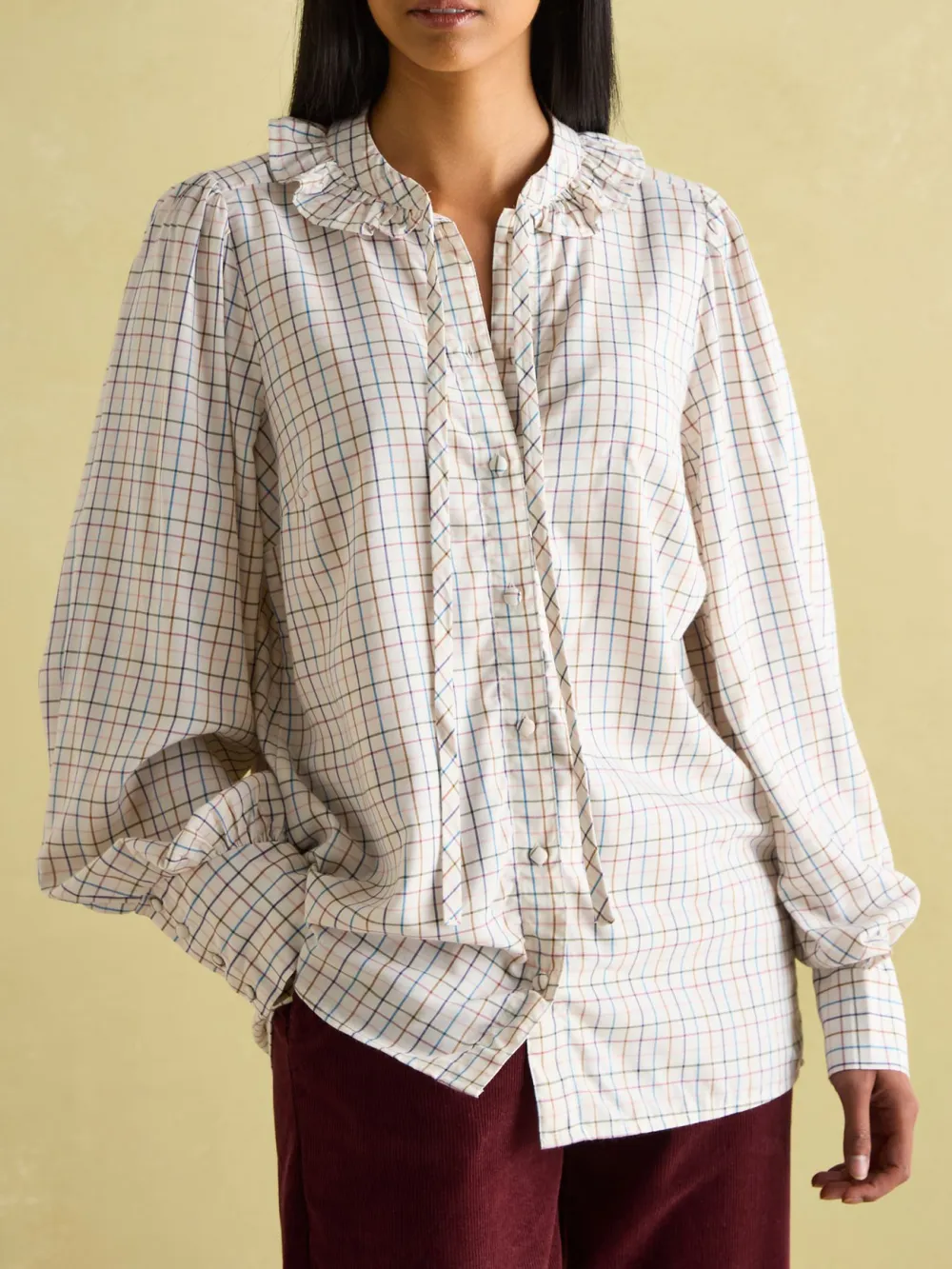 White Pleated Tuxedo-Style Shirt